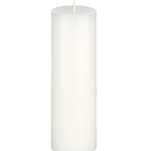 Mega Candle 1 pc Unscented Solid White Pillar Candles, Premium Wax, 2" x 9"